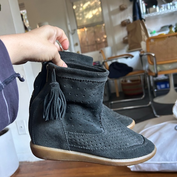 ISABEL MARANT WEDGE BOOTS - Picture 4 of 5